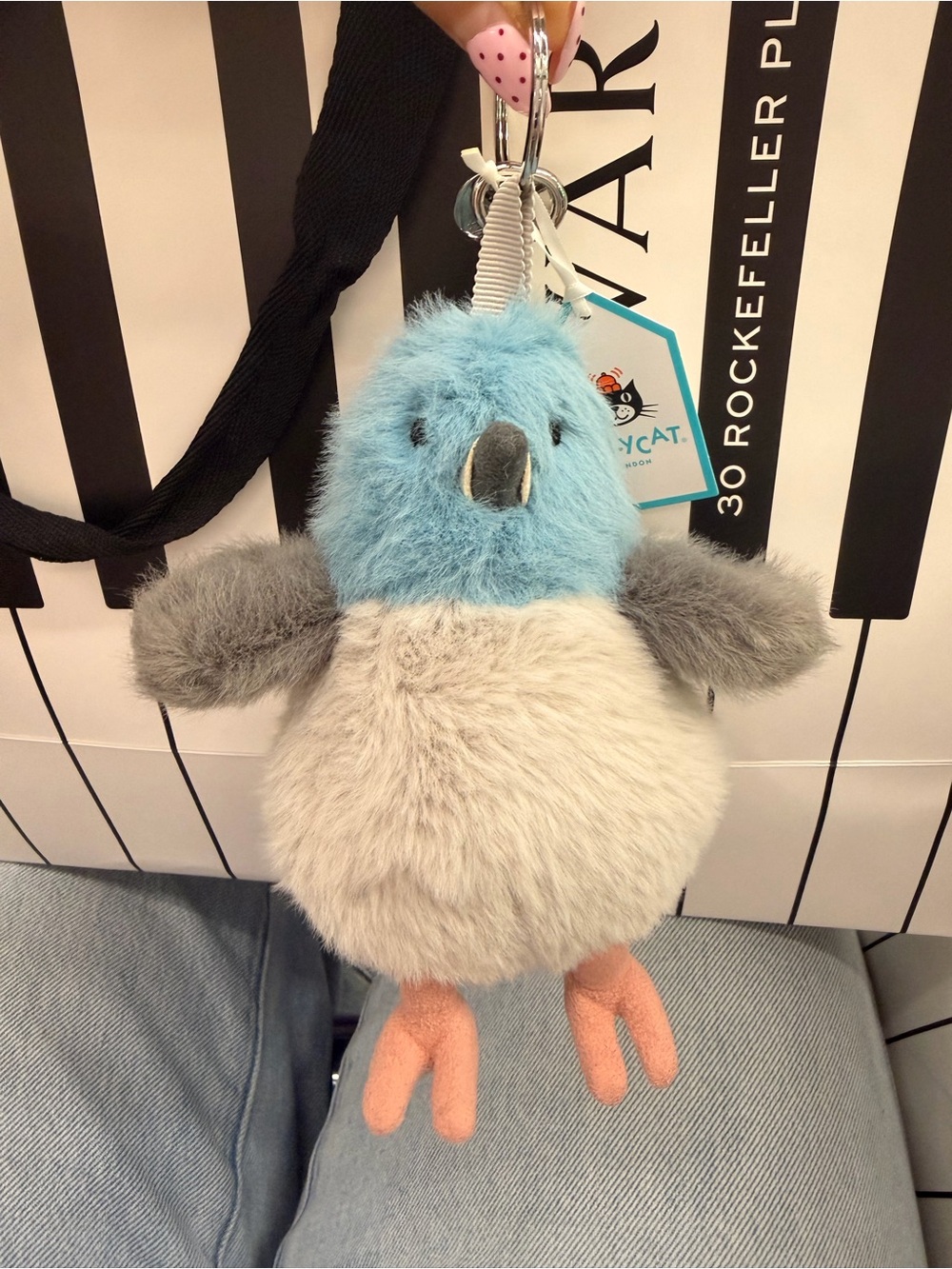 Jellycat new just released strutton pigeon bag charm